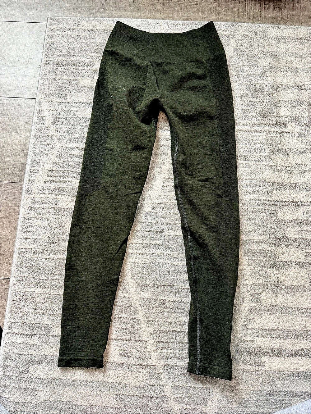 Alphalete Amplify Seamless Scrunch Leggings Green NWOT